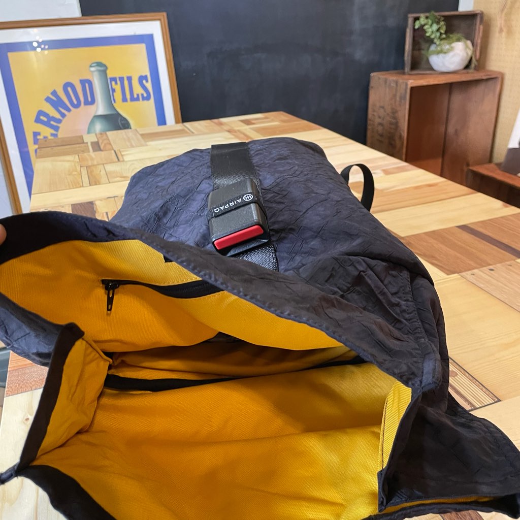 【新品・デッドストック】エアパック / AIR PAQ シートベルト バックパックリュック SDGs サスティナブル