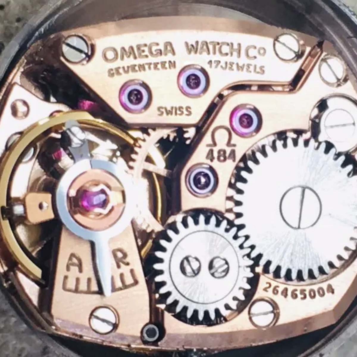 オメガ / OMEGA デビル レディース時計【55】カットガラス 2Pダイヤ 手巻き アンティーク腕時計 ヴィンテージ