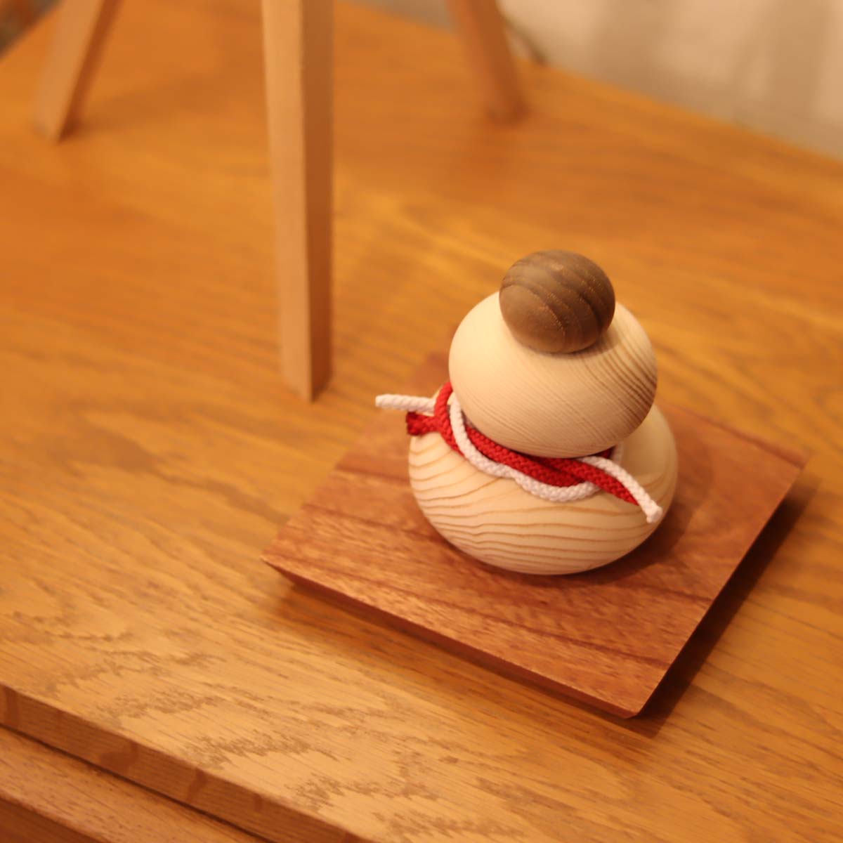 【早割り】木製鏡もち (Mサイズ)お正月飾り リメイク家具 再生家具 リバイブモブラープロジェクト