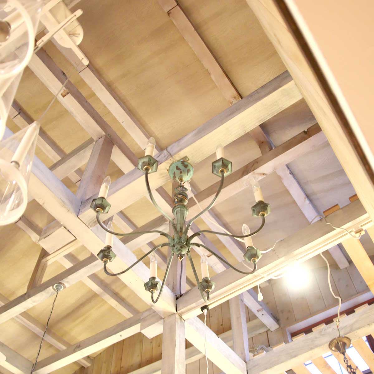 遠藤照明 シャンデリア アンティーク調ライト 天井照明 中古