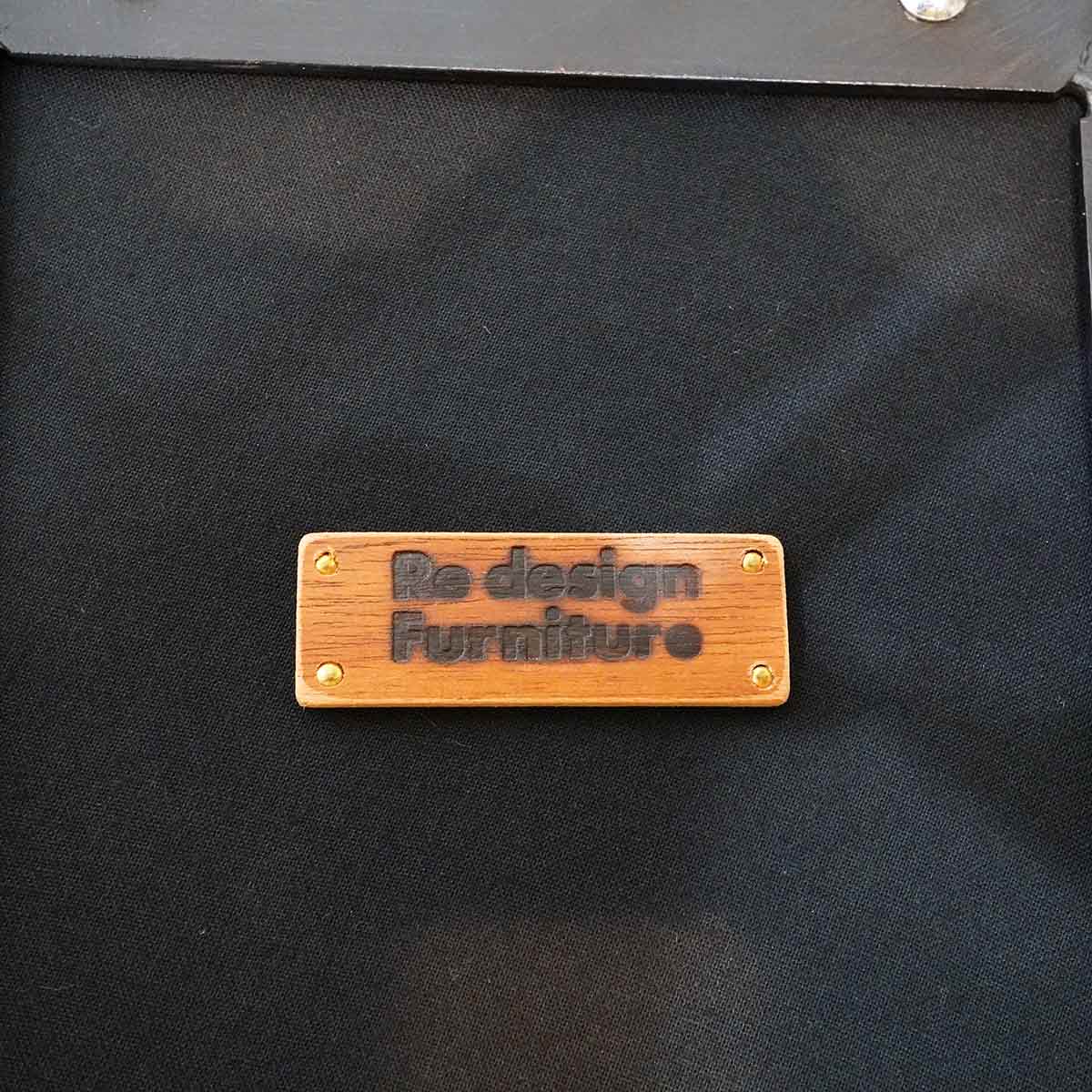 リデザインファニチャー スツール ファブリック アイアン