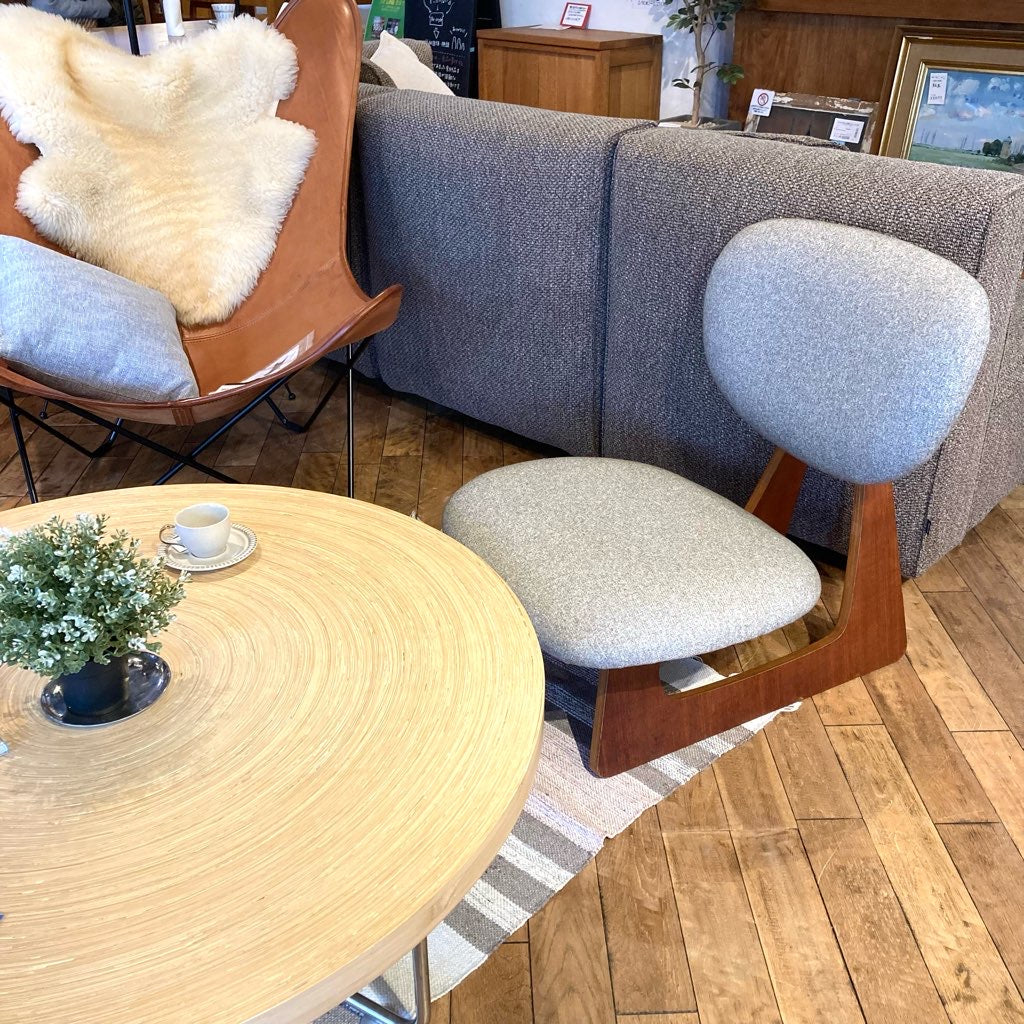 天童木工 / Tendo 低座イス チーク材 長大作 中古