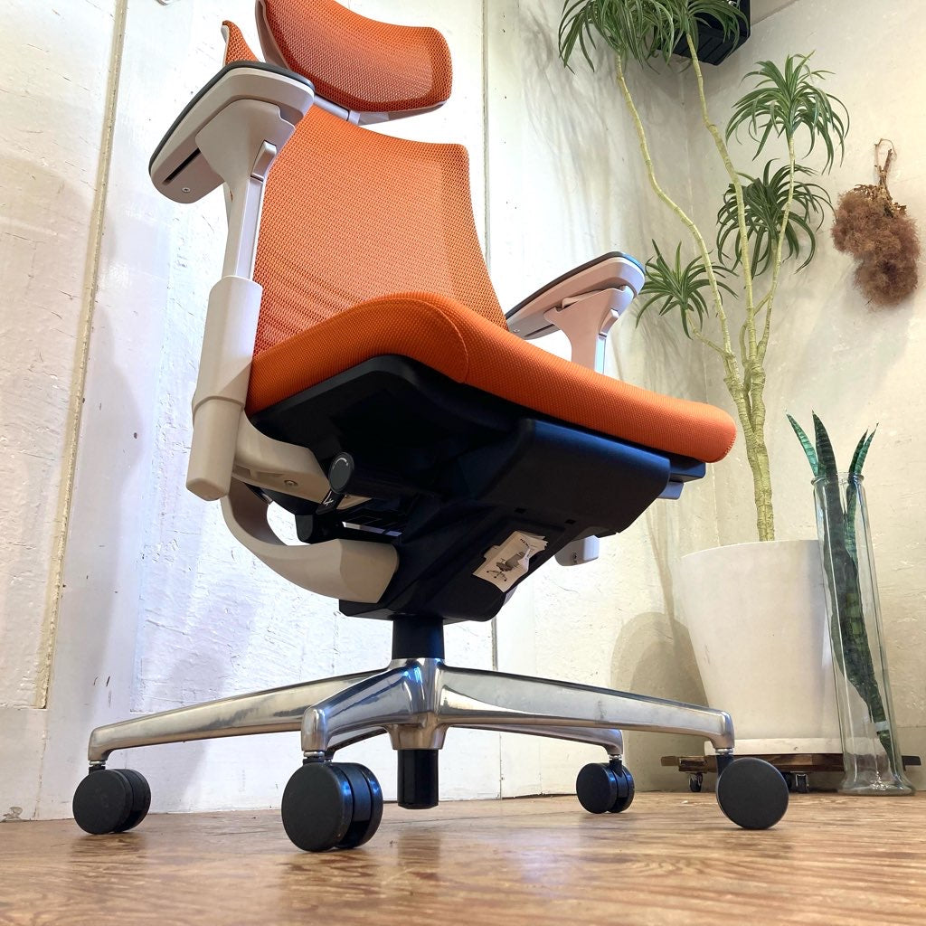 コクヨ / KOKUYO ベゼル / Bezel オフィスチェア ワークチェア ヘッドレスト付き 可動肘 CRS-G2822E1 中古 <i>動画あり</i>