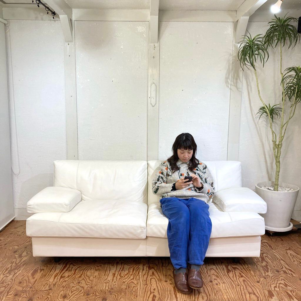 ポルトローナ・フラウ / Poltrona Frau ESKILO ソファ 2人掛け 本革 中古