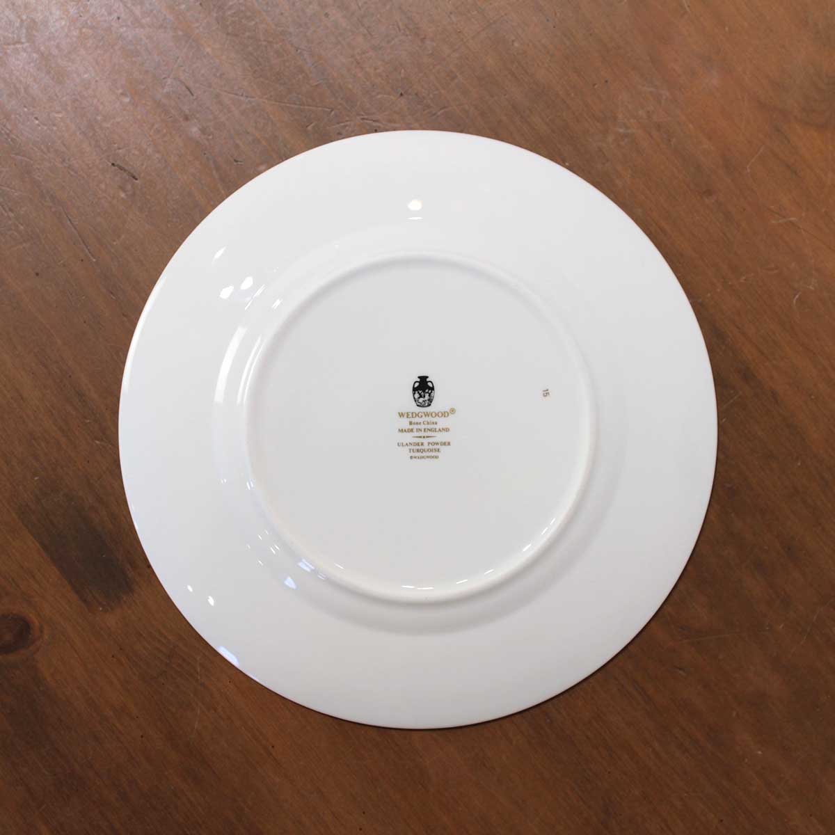 ウェッジウッド / WEDGWOOD ユーランダーパウダー / ULANDER POWDER ターコイズ ブルー プレート 食器 皿 中古