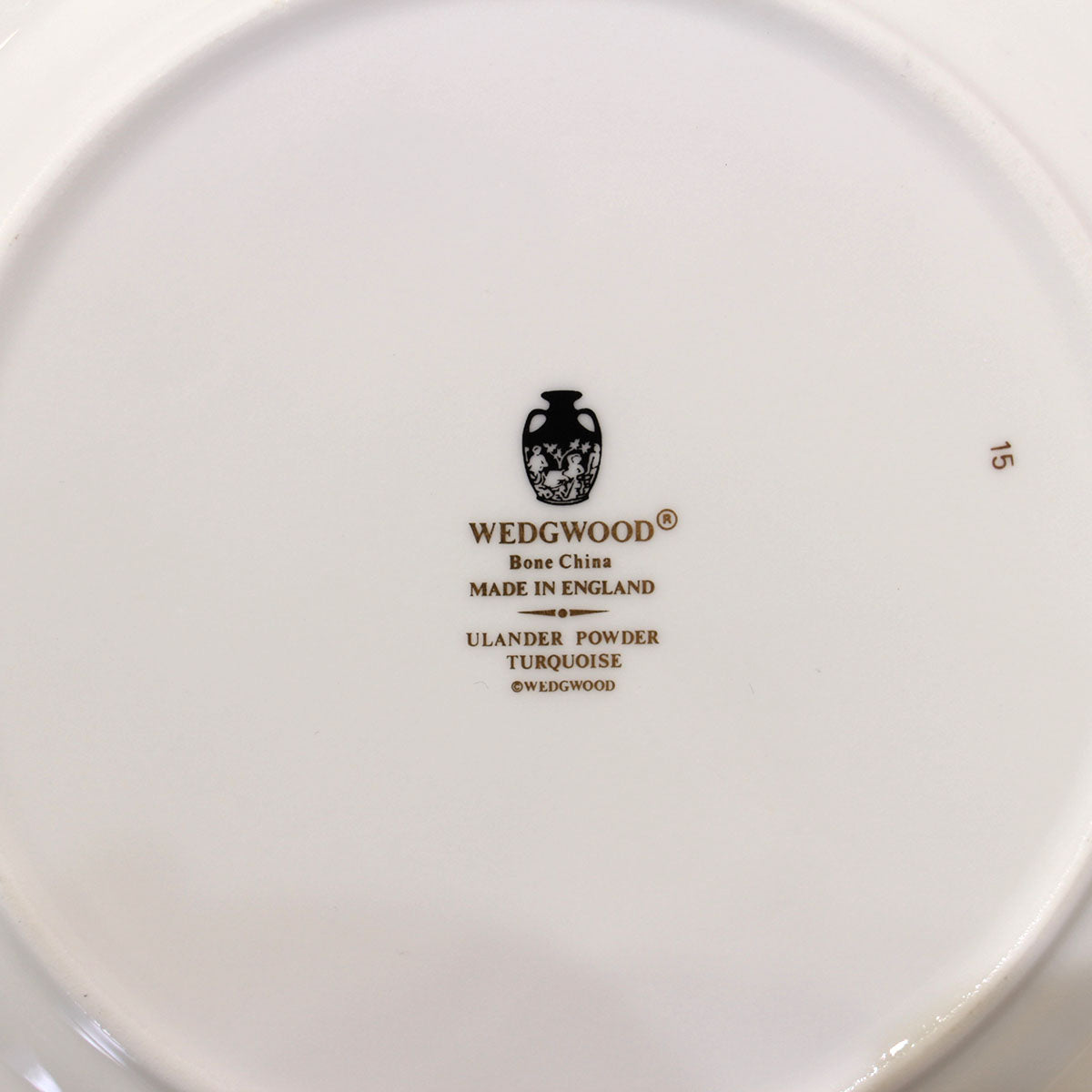 ウェッジウッド / WEDGWOOD ユーランダーパウダー / ULANDER POWDER ターコイズ ブルー プレート 食器 皿 中古