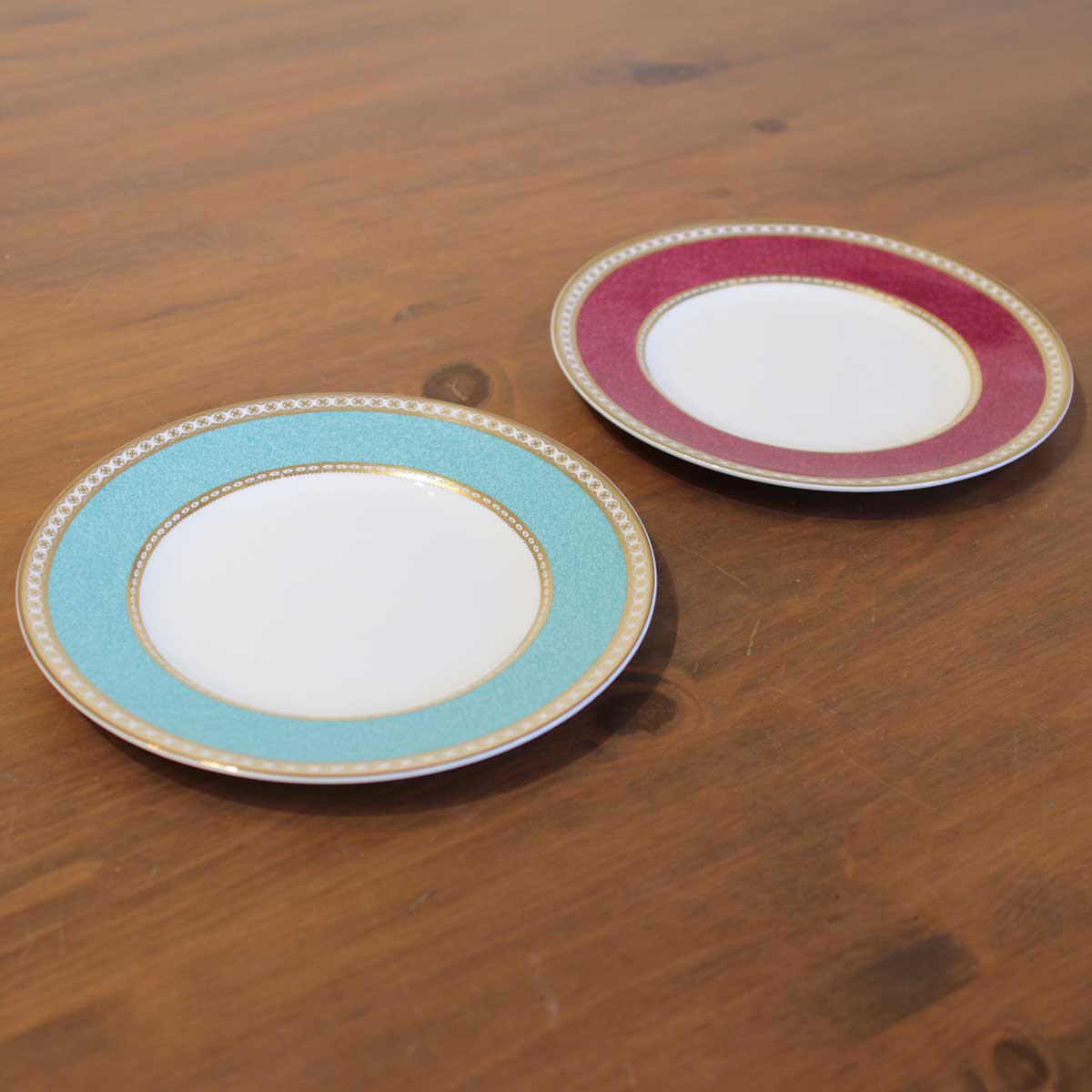 ウェッジウッド / WEDGWOOD ユーランダーパウダー / ULANDER POWDER ターコイズ ブルー プレート 食器 皿 中古