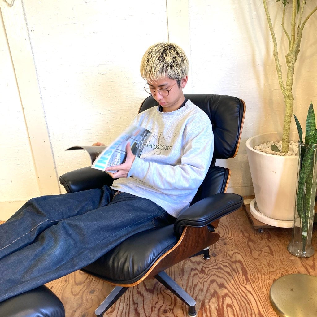 イームズ ラウンジチェア&オットマン Herman Miller ハーマンミラー チャールズ&レイ・イームズ 80年代 中古