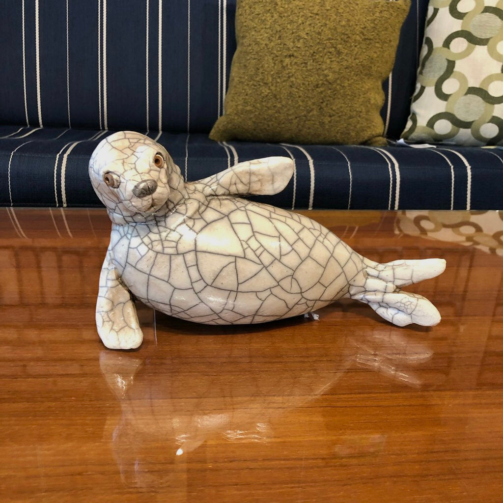 アザラシ オブジェ インテリア雑貨 中古