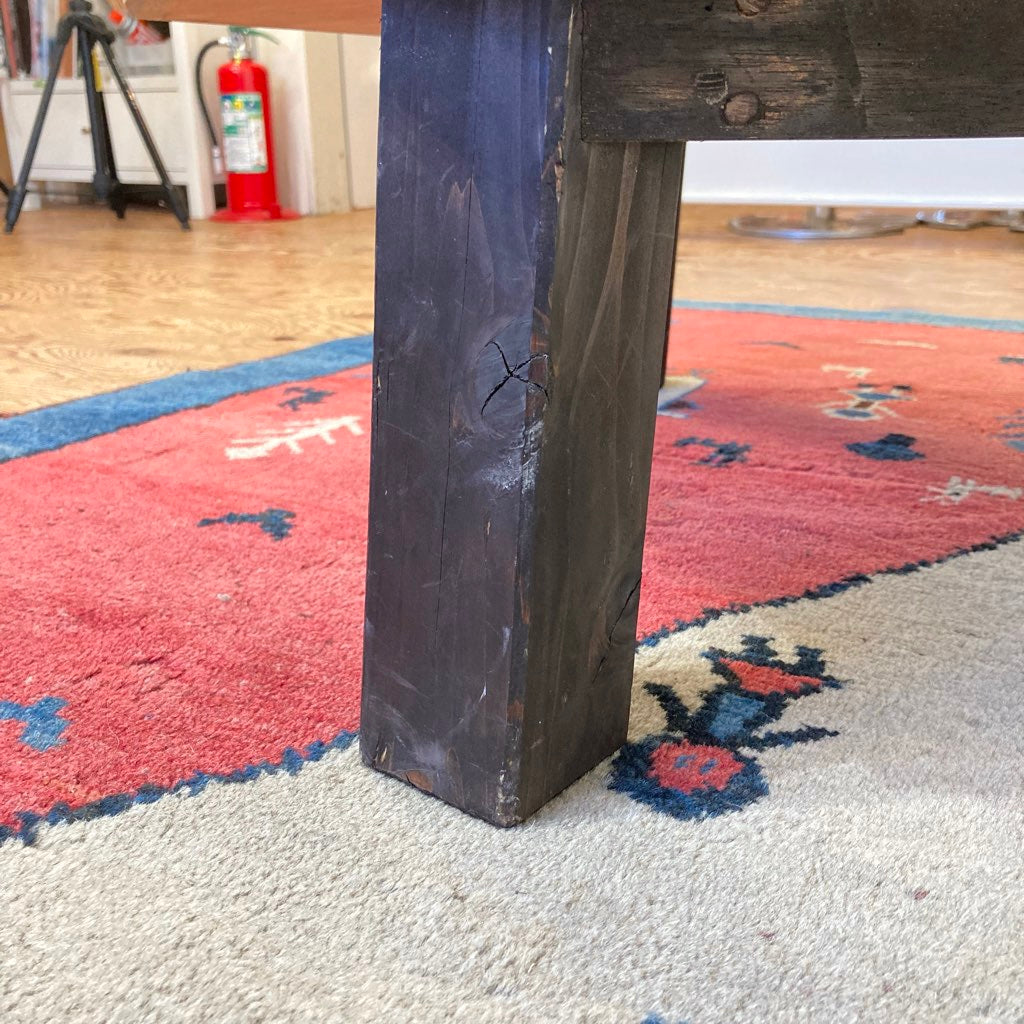 大家猫式商店 ちゃぶ台 寄木 麻の葉模様 中古