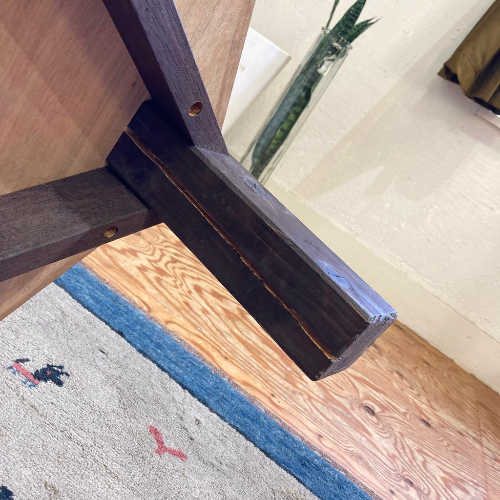 大家猫式商店 ちゃぶ台 寄木 麻の葉模様 中古