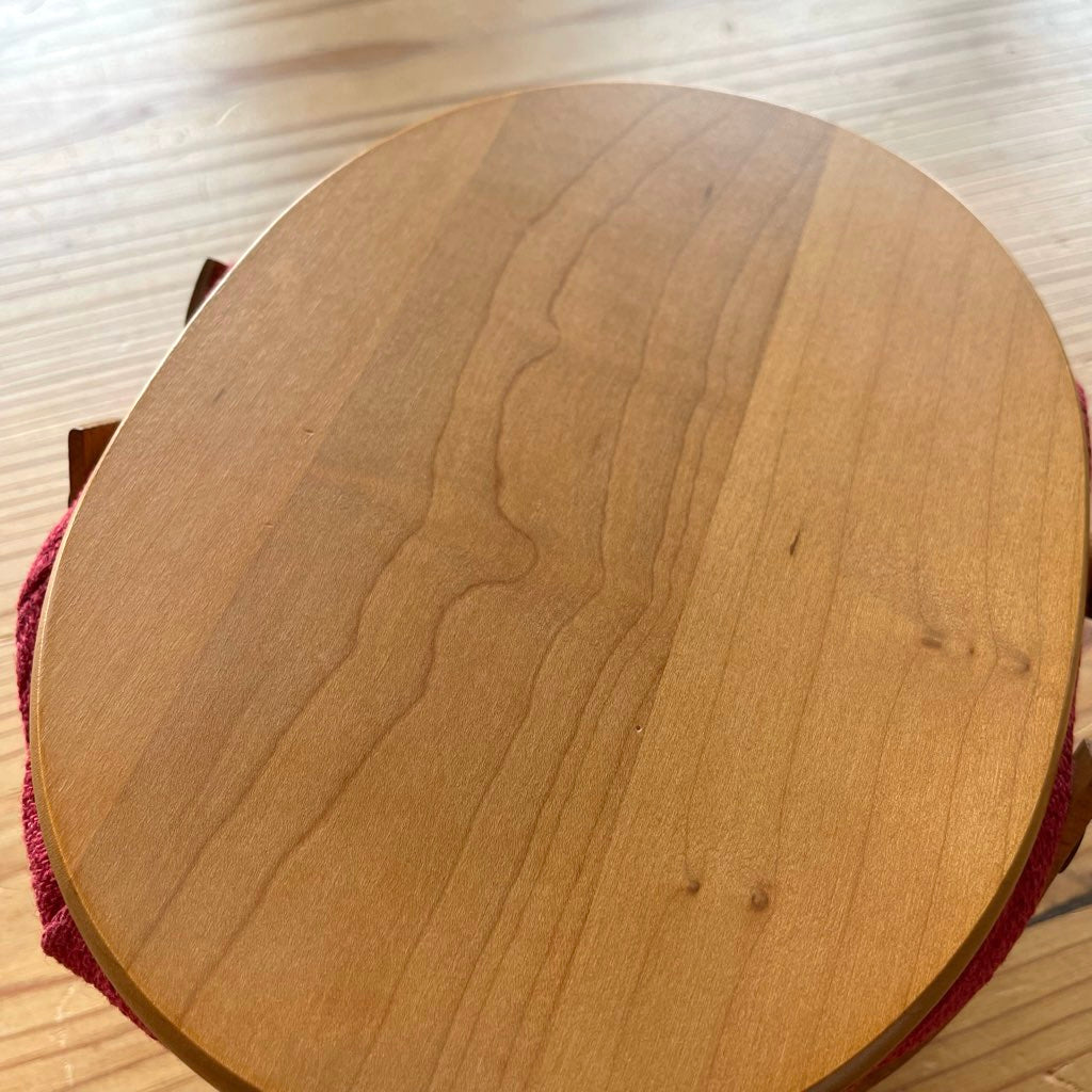 ロンガバーガー / Longaberger バスケット 小 カントリー 蓋つきかご 中古