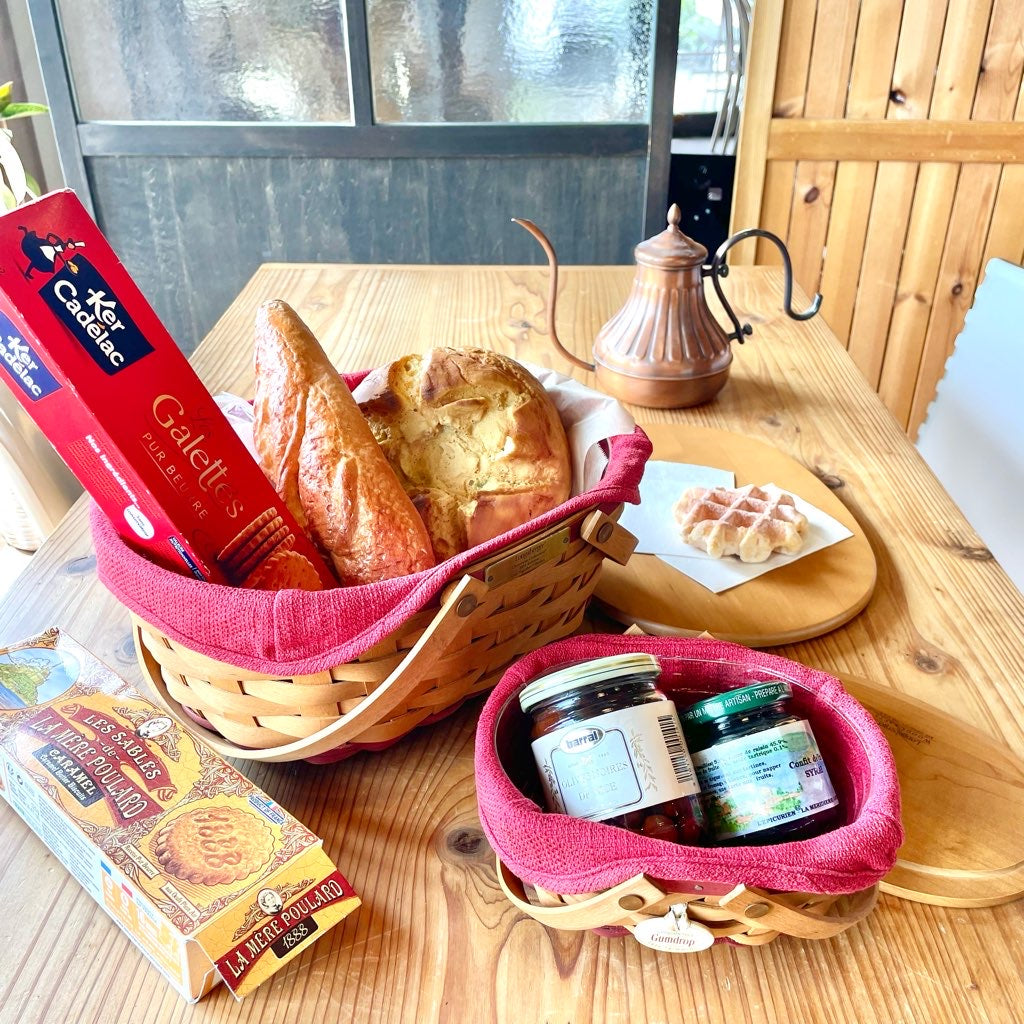 ロンガバーガー / Longaberger バスケット 小 カントリー 蓋つきかご 中古