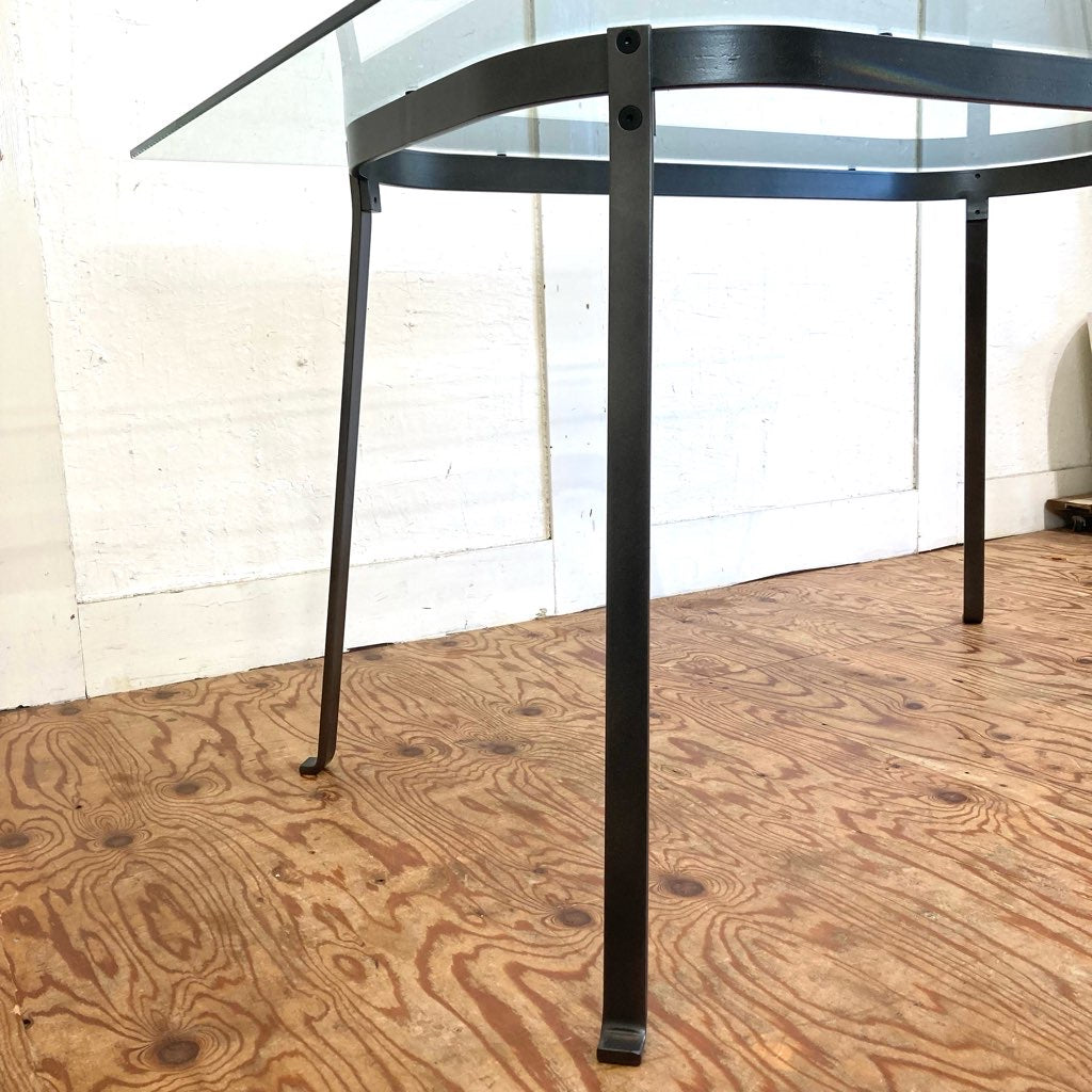 無印良品 / muji ガラス天板 ダイニングテーブル エンツォ・マーリ 希少 中古