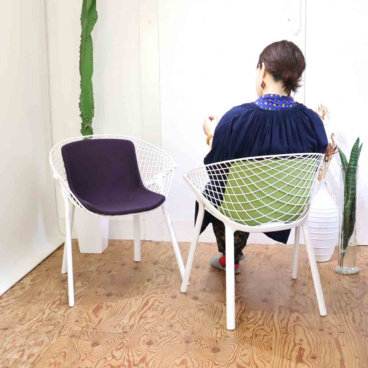 カッシーナ・イクスシー / Cassina ixc. アリアス / Alias コビ / KOBI アームチェア グリーン 【2】 パトリック・ノルゲ 中古