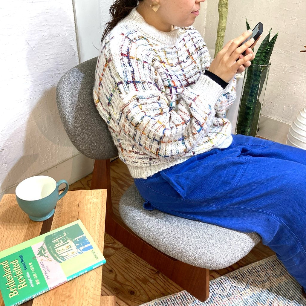 天童木工 / Tendo 低座イス チーク材 長大作 中古