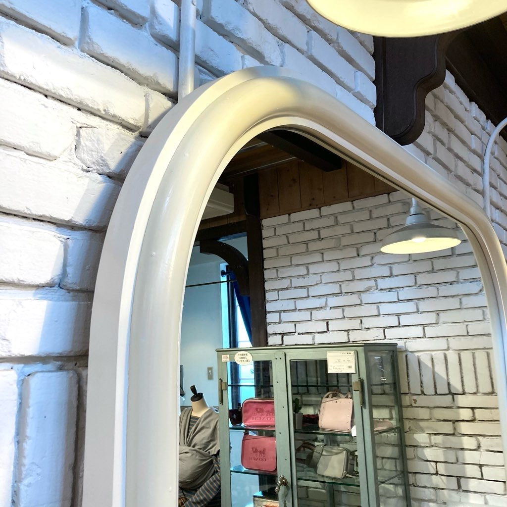 大型ミラー 全身鏡 姿見 店舗什器 エレガント 中古