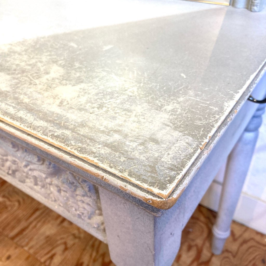 シャビーシック ミラー ドレッサー 手鏡付き 美容院 店舗什器 中古