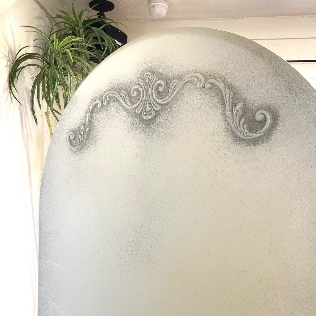 シャビーシック ミラー ドレッサー 手鏡付き 美容院 店舗什器 中古