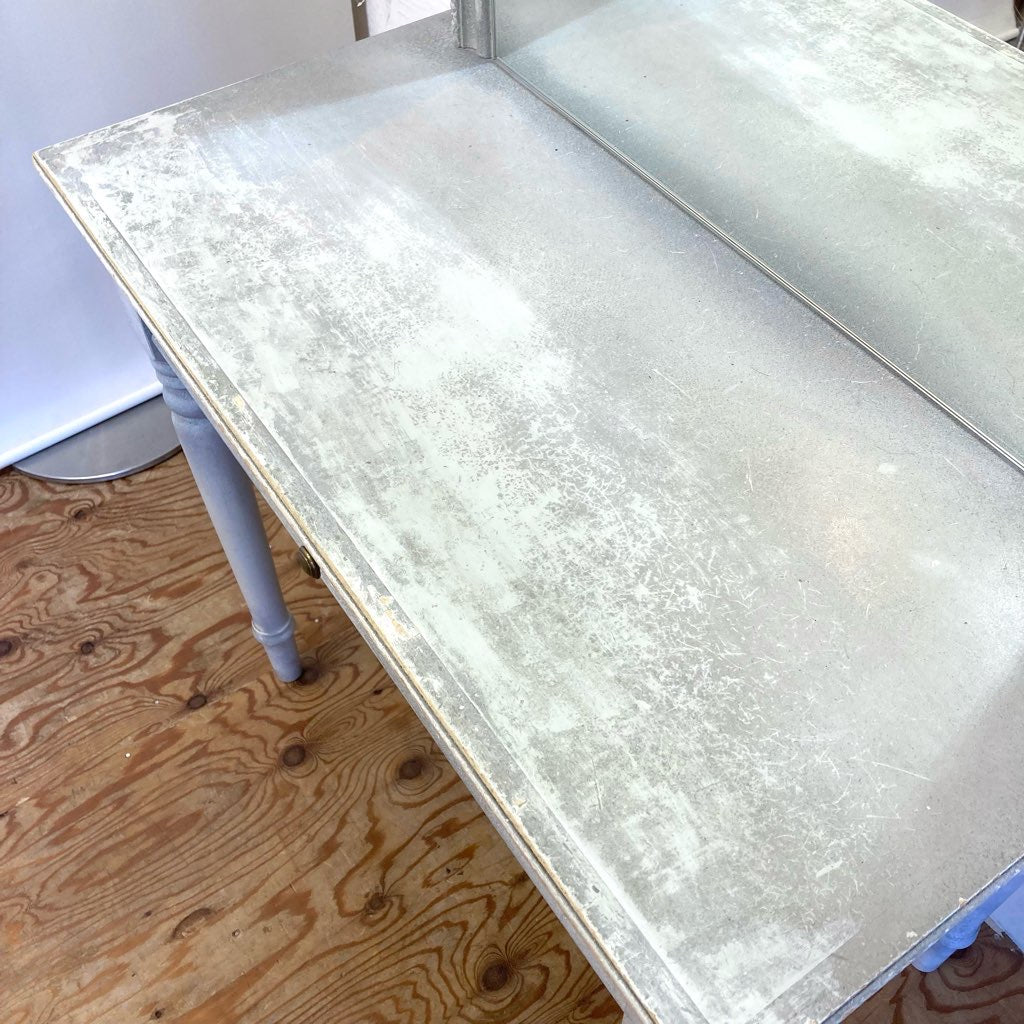 シャビーシック ミラー ドレッサー 手鏡付き 美容院 店舗什器 中古