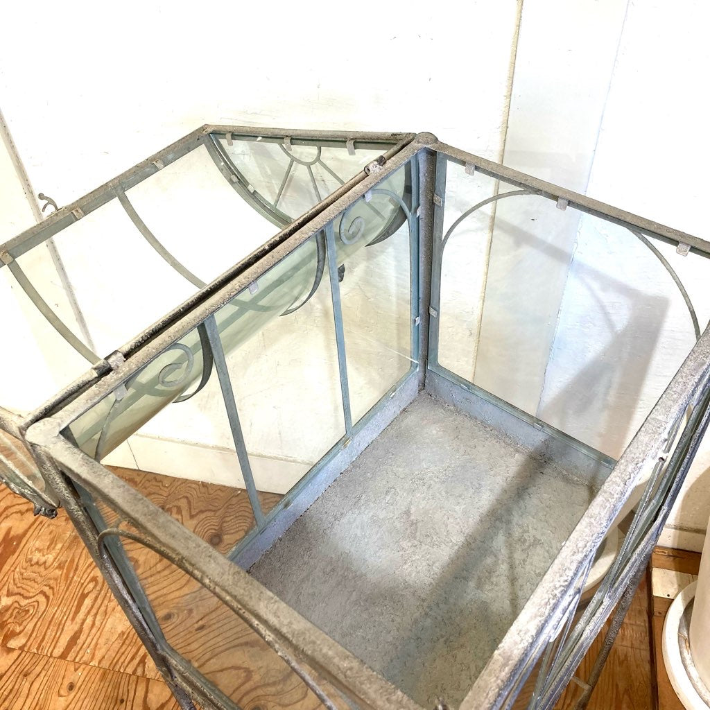 アンティーク調 ガラスショーケース 【大】 什器 ディスプレイ 中古