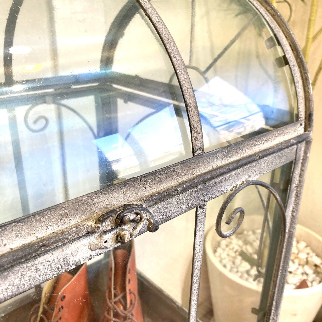 アンティーク調 ガラスショーケース 【大】 什器 ディスプレイ 中古