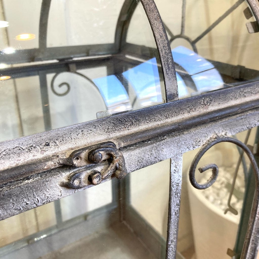 アンティーク調ガラスショーケース 【小】  什器 ディスプレイ 中古