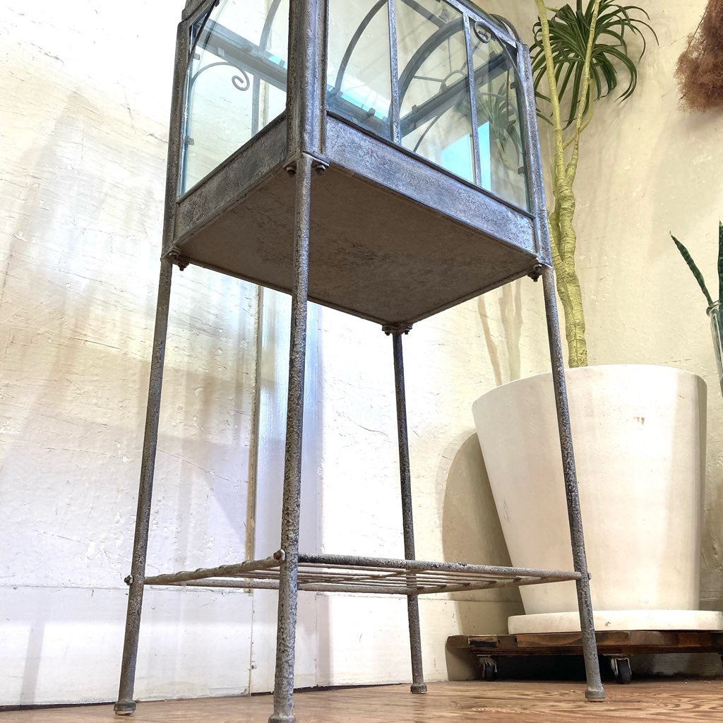 アンティーク調ガラスショーケース 【小】  什器 ディスプレイ 中古