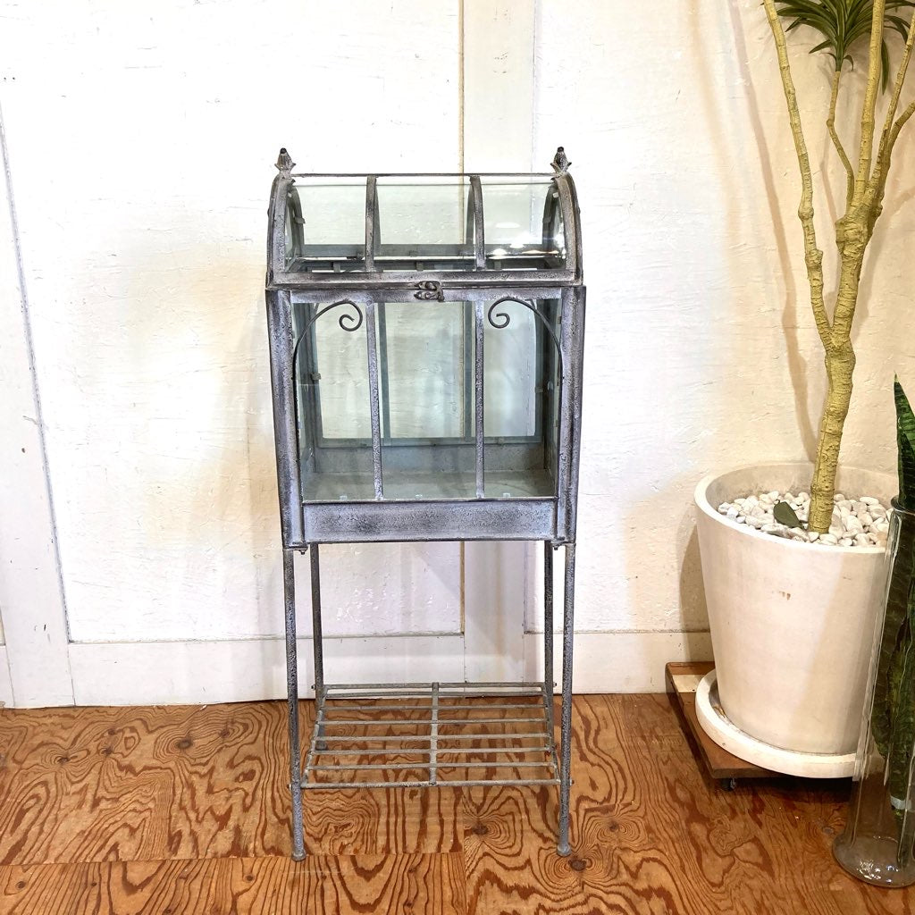 アンティーク調ガラスショーケース 【小】  什器 ディスプレイ 中古