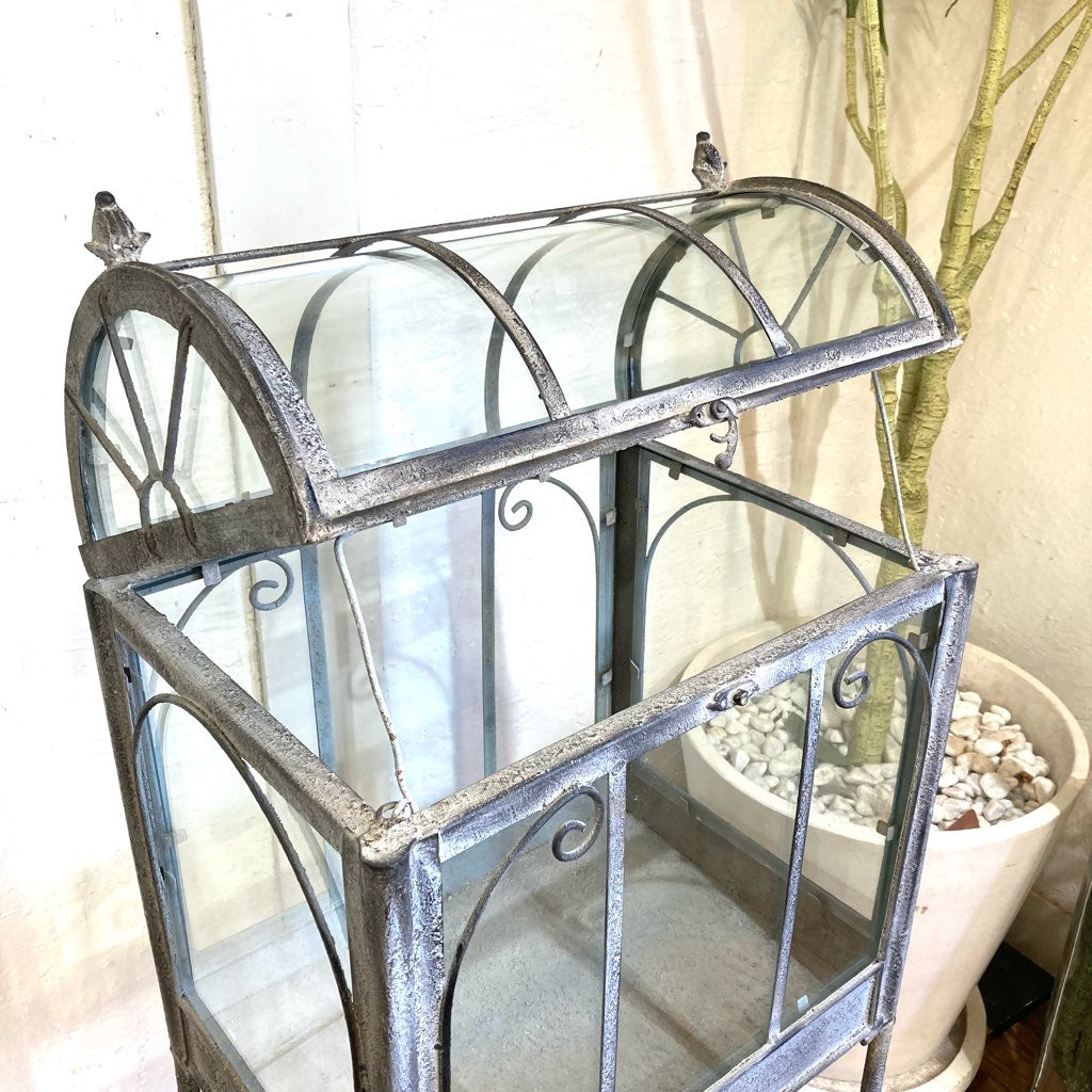 アンティーク調ガラスショーケース 【小】  什器 ディスプレイ 中古