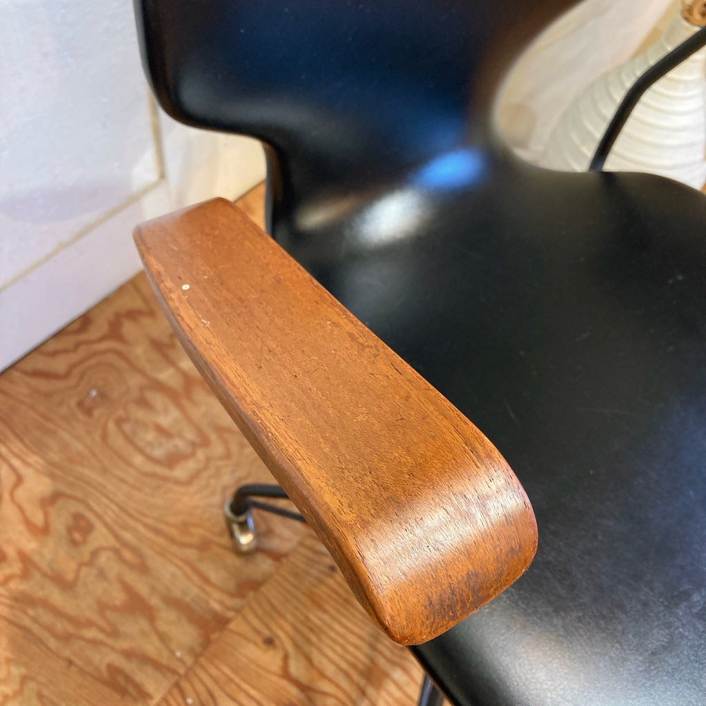 天童木工 / Tendo アームチェア 【2】 チーク 剣持勇 合皮 ジャパンヴィンテージ