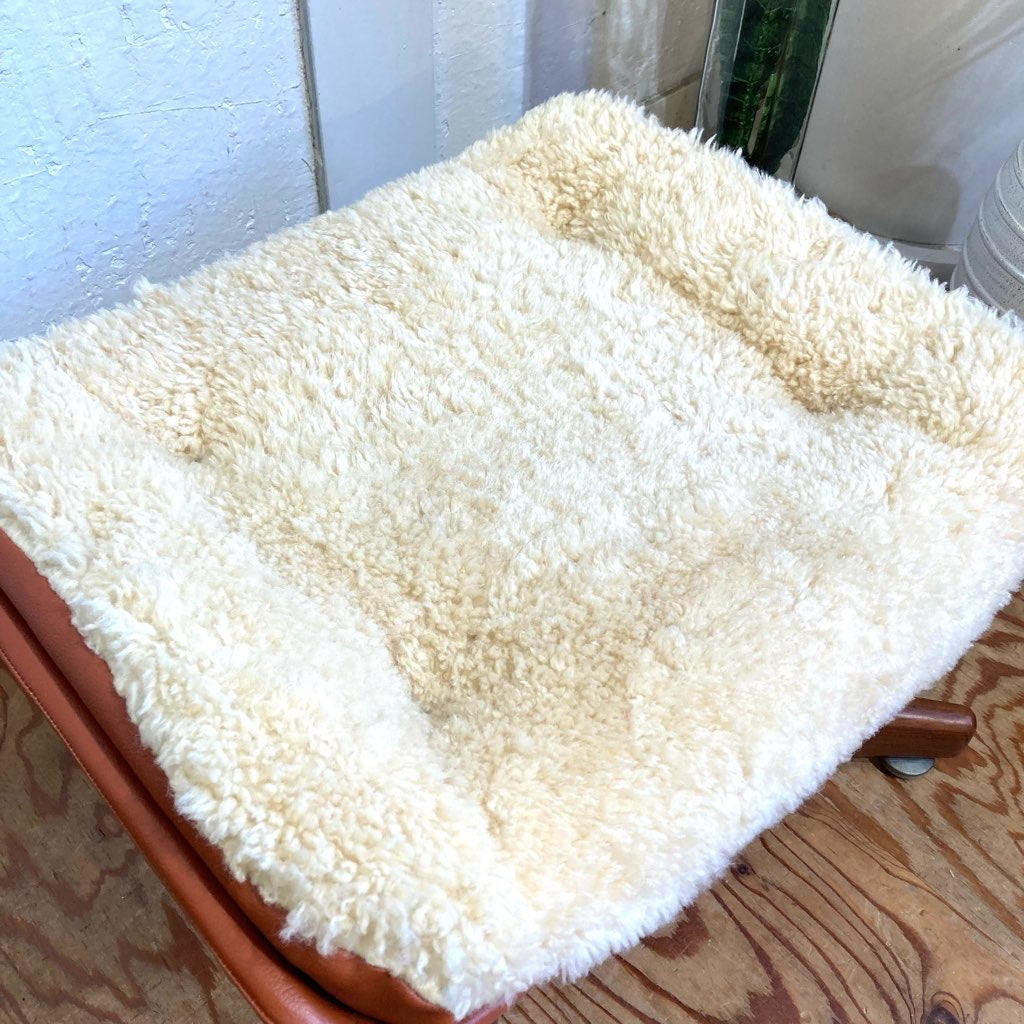 ローズウッドベース オットマン スツール【2】ホワイト ジャパンヴィンテージ