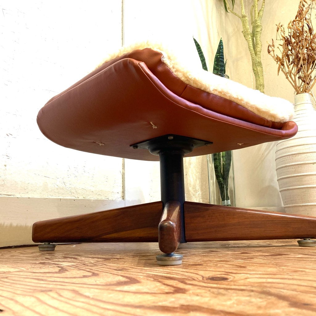 ローズウッドベース オットマン スツール【2】ホワイト ジャパンヴィンテージ