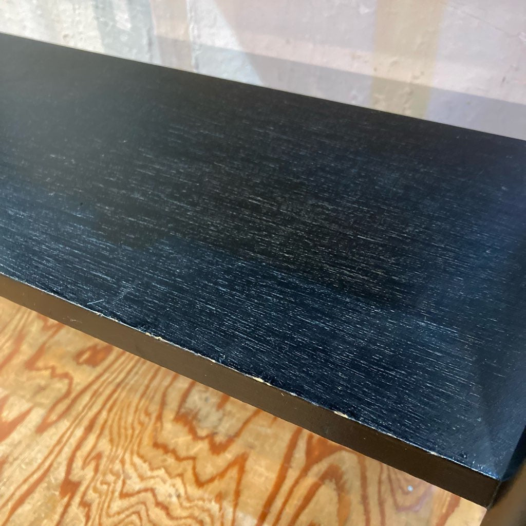 黒ペイントの古い医療棚 ケビント 飾り棚 レトロ アンティーク