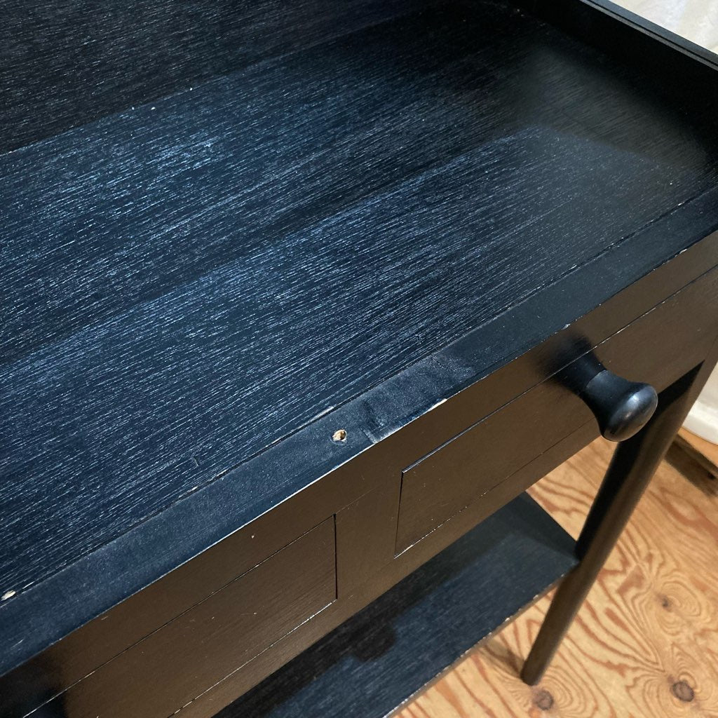 黒ペイントの古い医療棚 ケビント 飾り棚 レトロ アンティーク