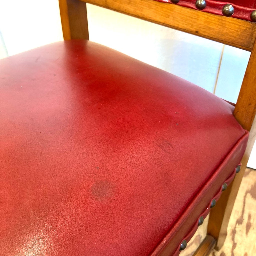 横浜ダニエル ミッシェルサイドチェア ダイニングチェア 本革 A-504 中古