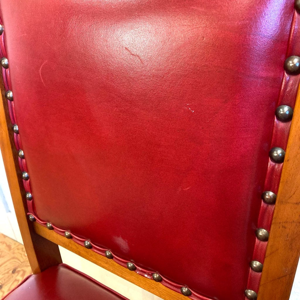 横浜ダニエル ミッシェルサイドチェア ダイニングチェア 本革 A-504 中古