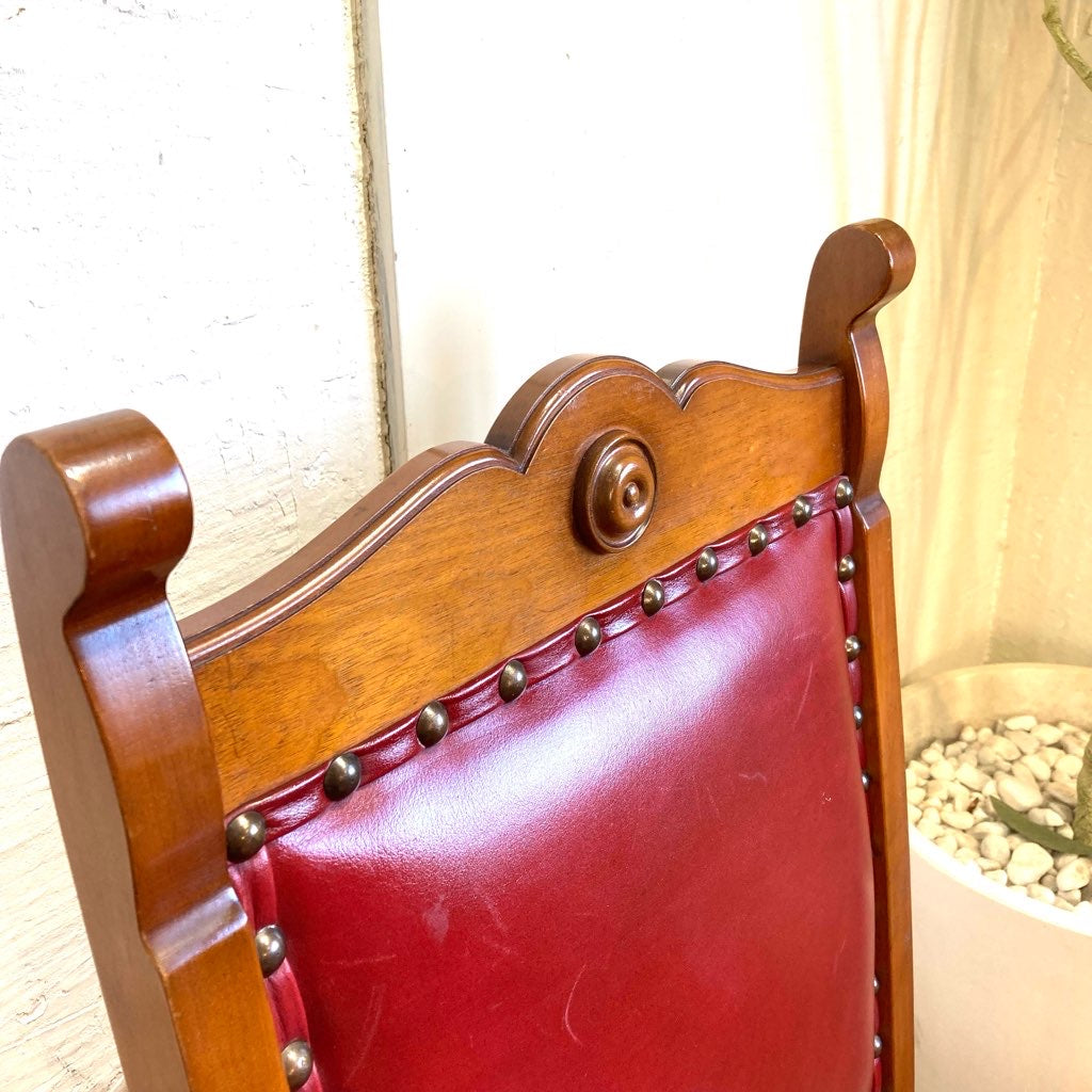 横浜ダニエル ミッシェルサイドチェア ダイニングチェア 本革 A-504 中古