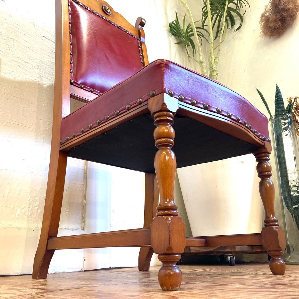 横浜ダニエル ミッシェルサイドチェア ダイニングチェア 本革 A-504 中古