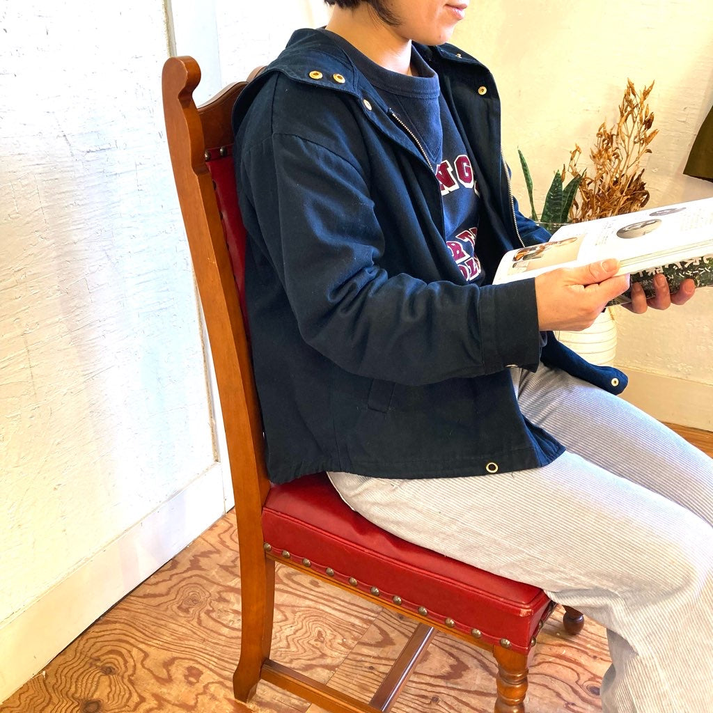 横浜ダニエル ミッシェルサイドチェア ダイニングチェア 本革 A-504 中古