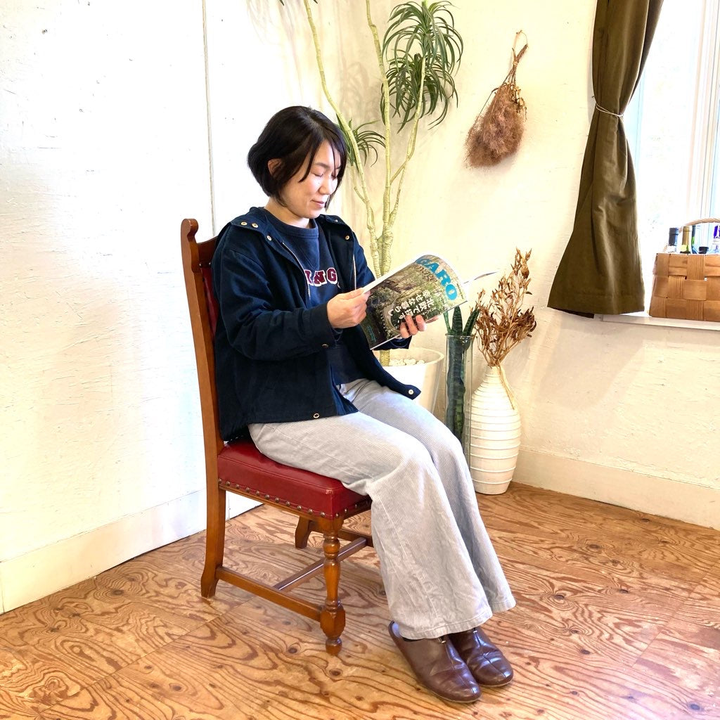 横浜ダニエル ミッシェルサイドチェア ダイニングチェア 本革 A-504 中古