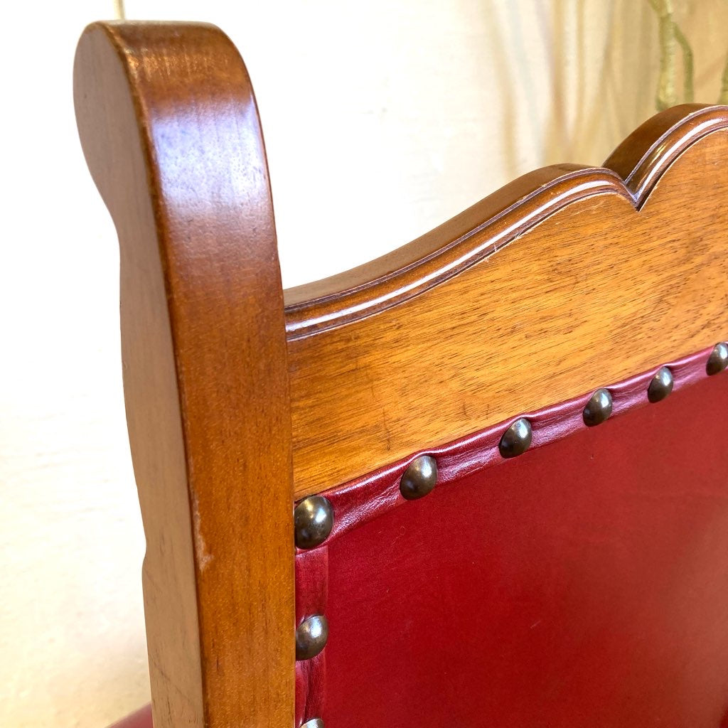 横浜ダニエル ミッシェルサイドチェア ダイニングチェア 本革 A-504 中古