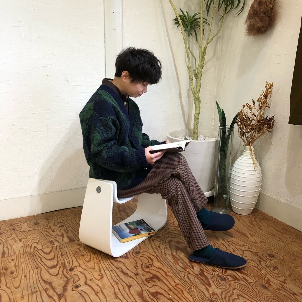 リエンダー / Leander キッズ スツール チェア ホワイト 中古