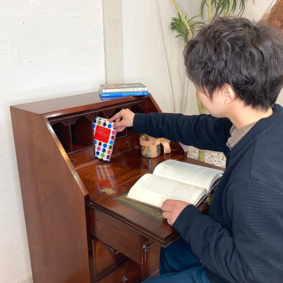 ライティングチェスト デスク 収納  英国アンティーク