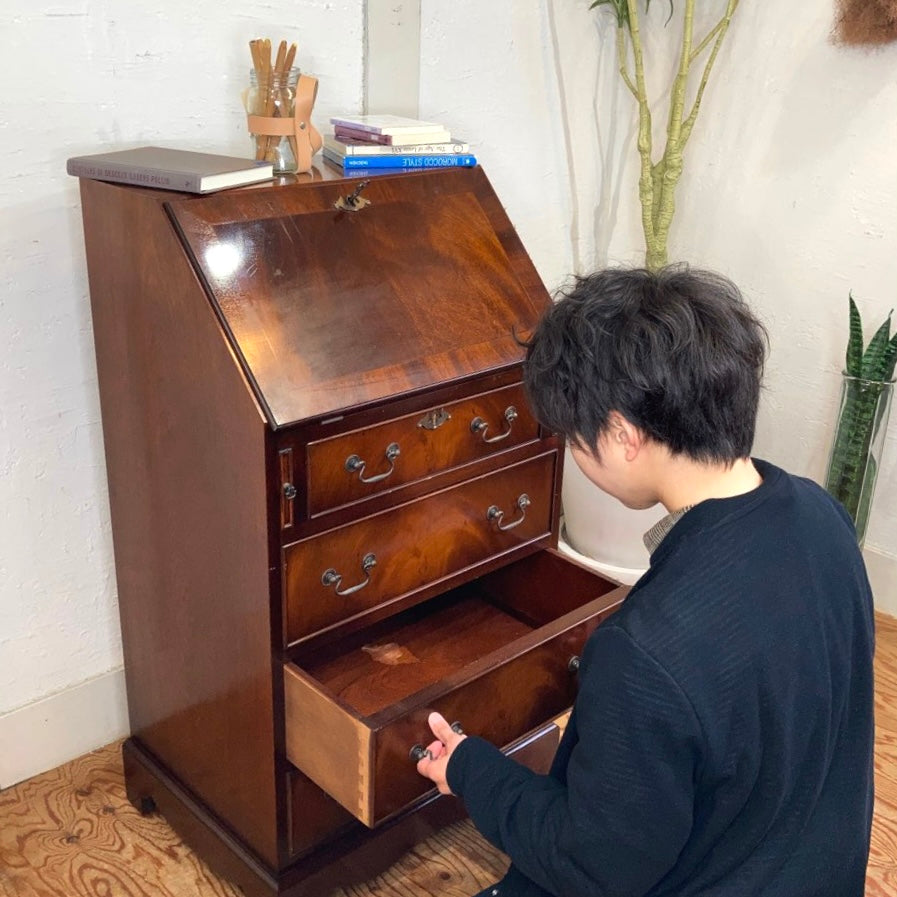 ライティングチェスト デスク 収納  英国アンティーク