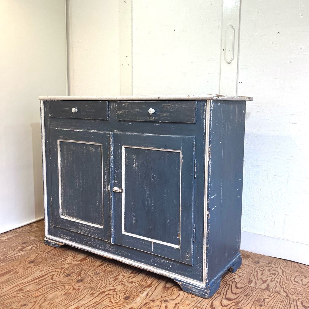 大きなペイントバッフェ シャビー 英国 アンティーク