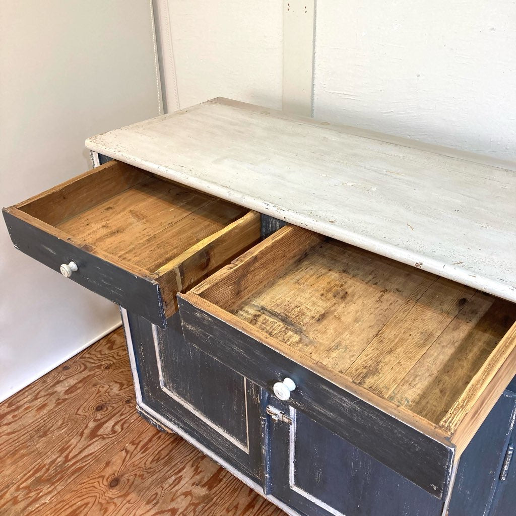 大きなペイントバッフェ シャビー 英国 アンティーク