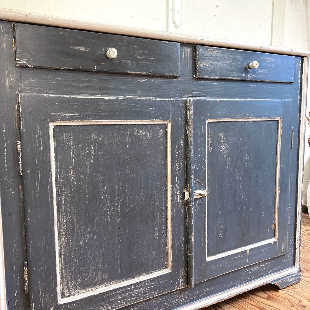 大きなペイントバッフェ シャビー 英国 アンティーク