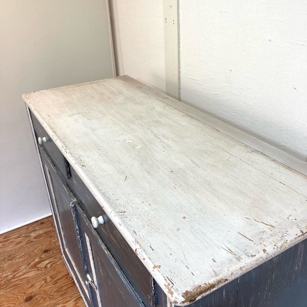 大きなペイントバッフェ シャビー 英国 アンティーク