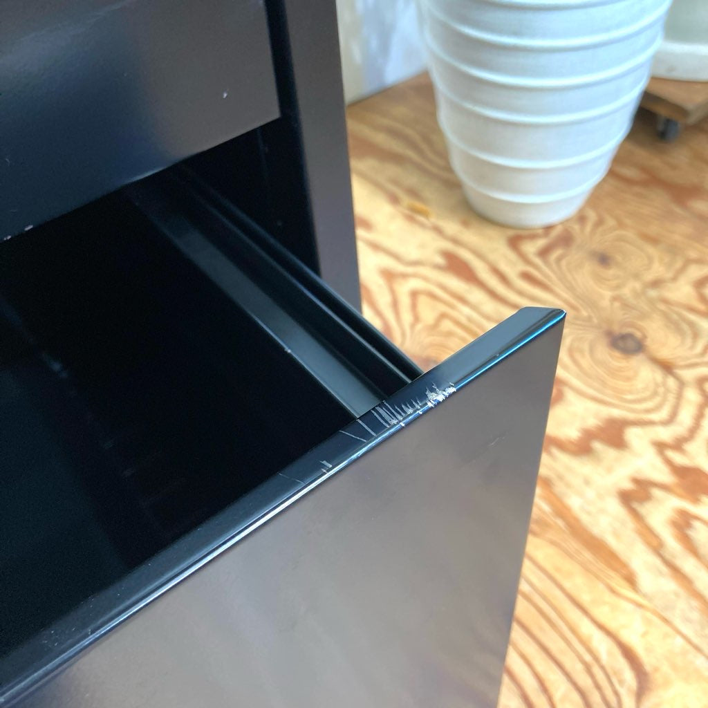 ビスレー / BISLEY 両袖デスク キャビネット 4段& 2段&木天板3点 デスクセット イギリス 中古